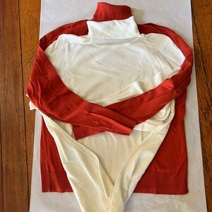 Talbots Ivory Turtleneck Sweater